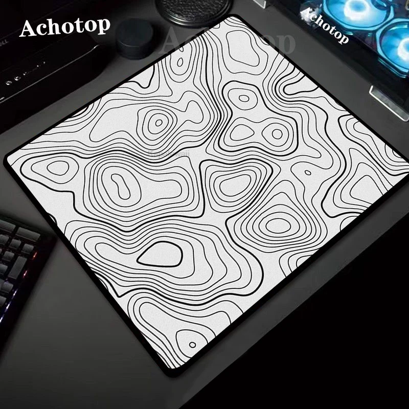 

Topography Mouse Mats Large Rubber Control Mouse Pad Black White Desk Pads Premium Keyboard Mat Gaming Mousepads Gamer Mousepad