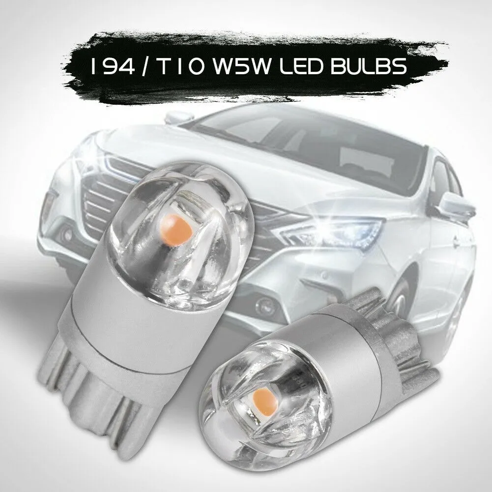 

360lm Bulb T10 W5W 360° Beam Wedge 6000k Backup Canbus Corner DC 12-16V Light Marker 10pcs Parking Purple Side