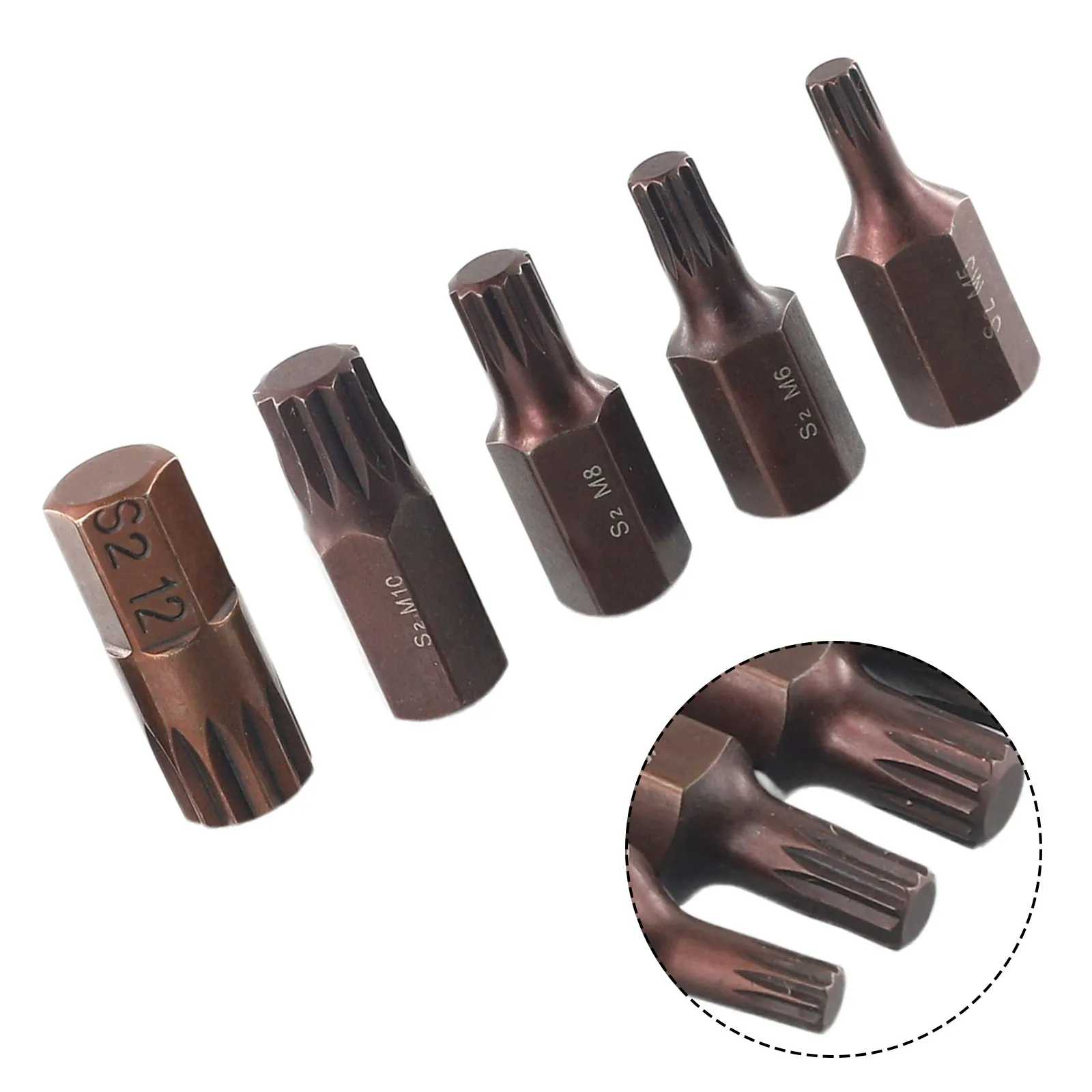 5pcs 30mm Star Screwdriver Bit High Precision Hardness 10mm Hex Shank Magnetic Star Bits M5/M6/M8/M10/Drill Bit Hand Tool
5pcs 30mm Star Screwdriver Bit High Precision Hardness 10mm Hex Shank Magnetic Star Bits M5/M6/M8/M10/Drill Bit Hand Tool