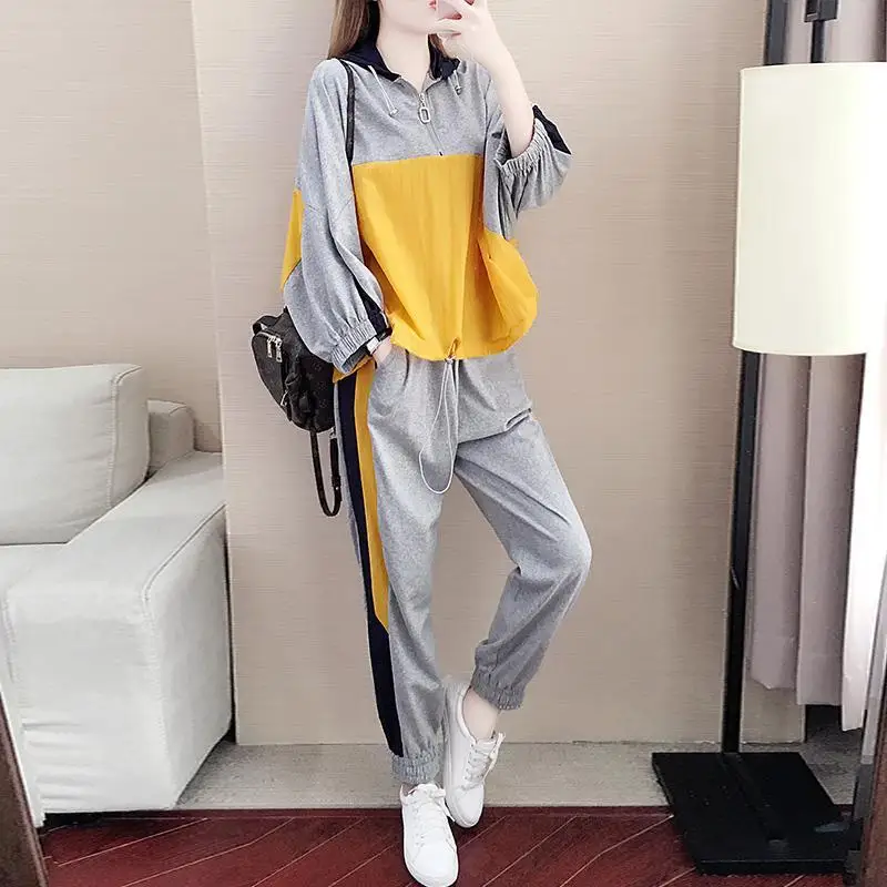 Women's Clothing Fashion Sports Sweater Suit Spring Autumn 2023 New Loose Hooded Top and Pants Two Piece Set for Women 5XL E258
Women's Clothing Fashion Sports Sweater Suit Spring Autumn 2023 New Loose Hooded Top and Pants Two Piece Set for Women 5XL E258