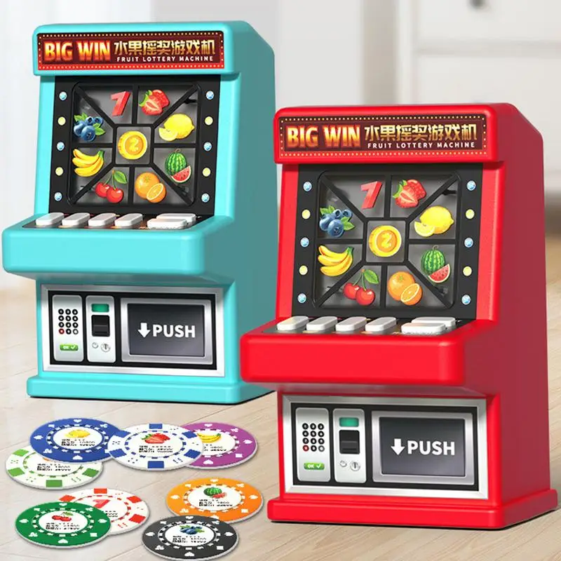 Luck Play Machine Bank Fruit Slot Mini Machine Toy Portable Children Fruit Luck Play Game Birthday Christmas Gifts For Kids
Luck Play Machine Bank Fruit Slot Mini Machine Toy Portable Children Fruit Luck Play Game Birthday Christmas Gifts For Kids