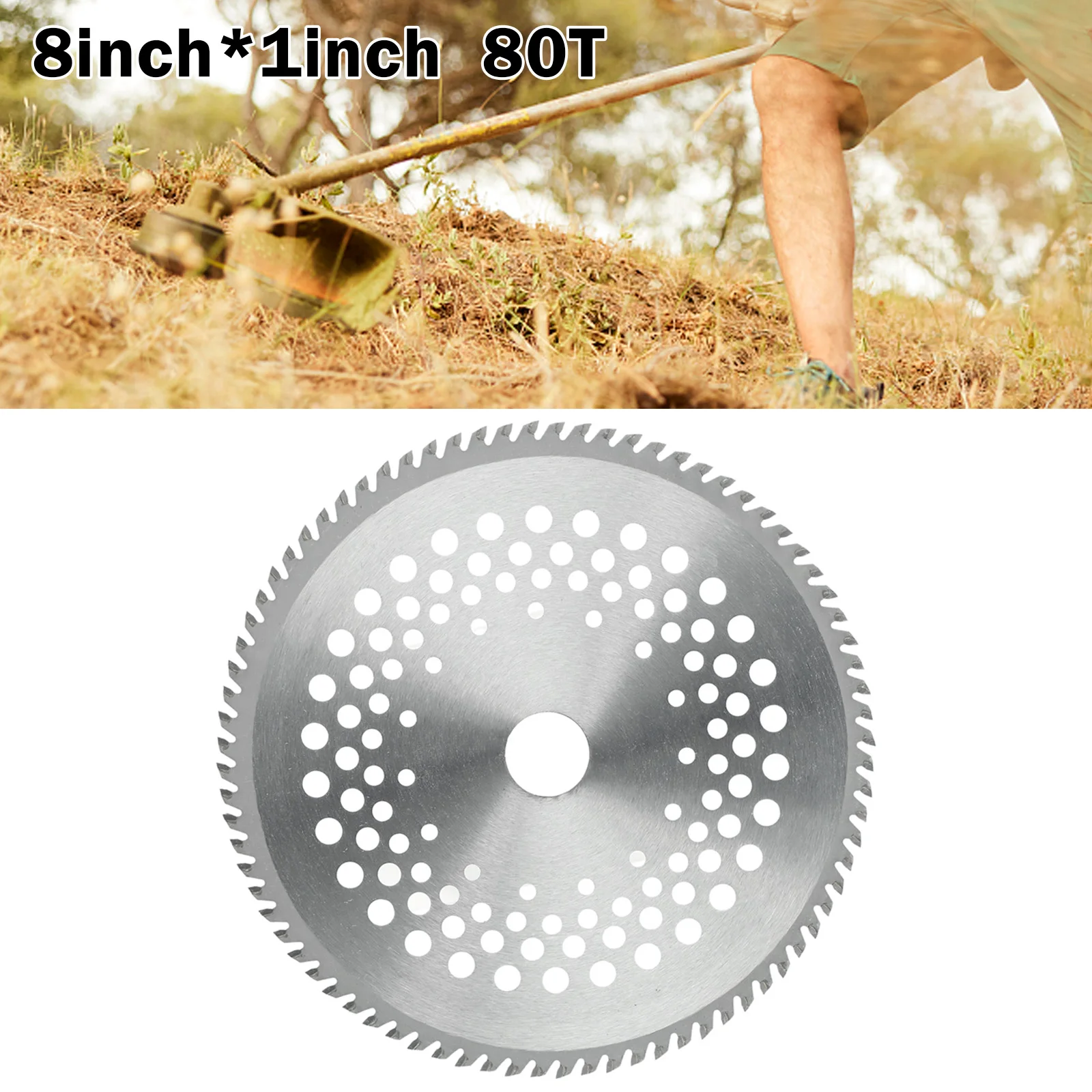 8inch Carbide Tips Circular Saw Blade 80T Brush Cutter Trimmer Eater Blade Wood Cutting Disc Mower Saw Blade Woodworking Tools
8inch Carbide Tips Circular Saw Blade 80T Brush Cutter Trimmer Eater Blade Wood Cutting Disc Mower Saw Blade Woodworking Tools