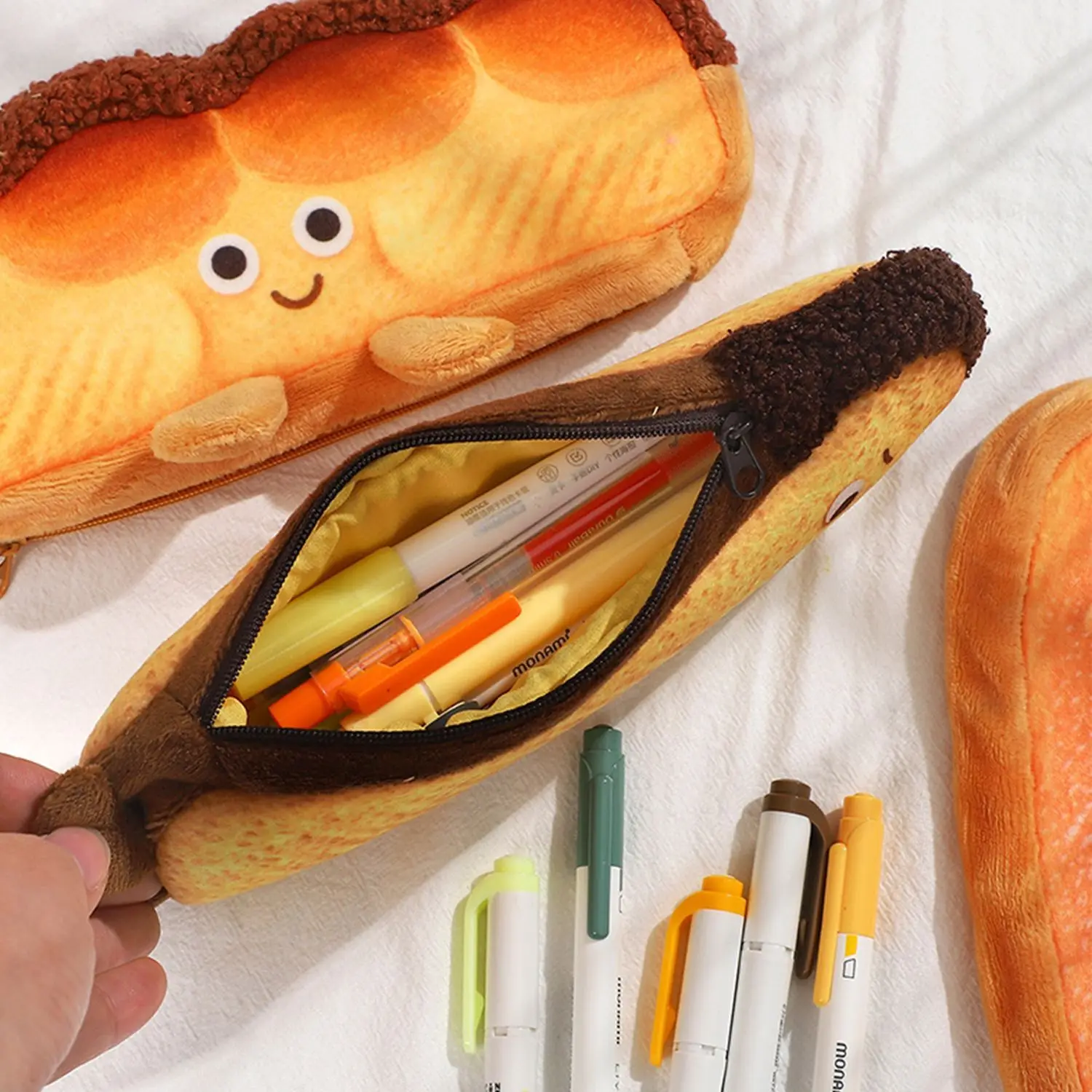 Gift Mood Bread Cartoon Large Capacity Storage Bag Stationery Box School Supplies Pencil Case
Gift Mood Bread Cartoon Large Capacity Storage Bag Stationery Box School Supplies Pencil Case