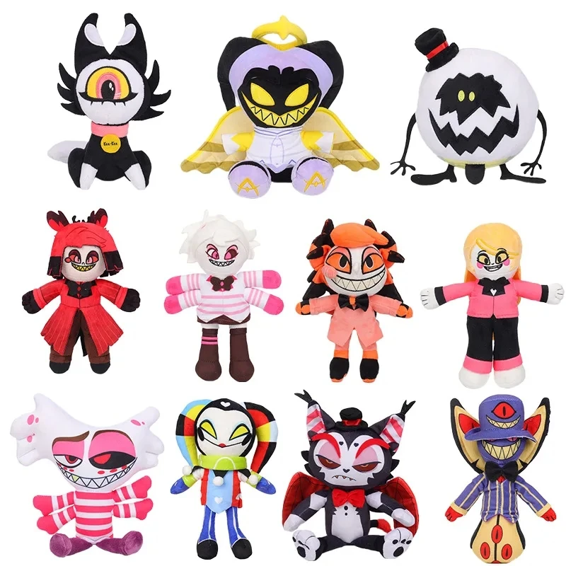 

Plush Toys Hazbined Hotels Alastor Funny Interesting Anime Stuffed Animals Cute Plushie Figure Toys Hells For Children Kids Gift