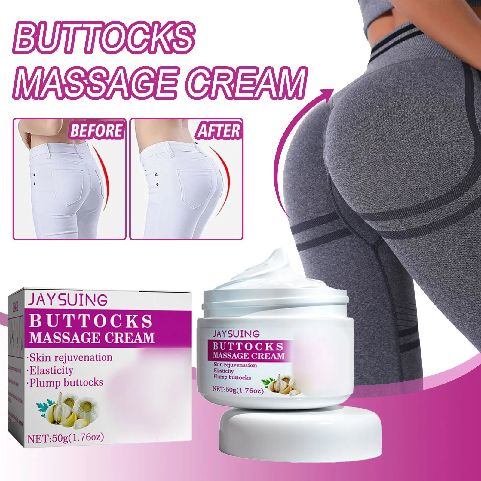 Garlic Hip Lifting Cream Firming Pulling Buttock Lifting Honey Peach Hip Shaping Beautiful Hip S-curve Hip Gentle Care Cream
Garlic Hip Lifting Cream Firming Pulling Buttock Lifting Honey Peach Hip Shaping Beautiful Hip S-curve Hip Gentle Care Cream