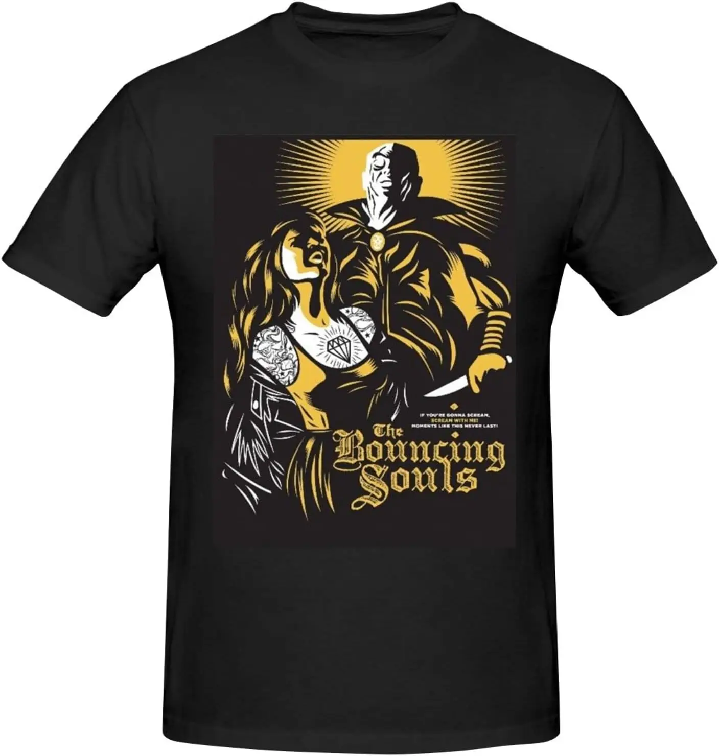 The Bouncing Souls Men's Classic Unisex Cotton T-Shirt for Men & Women, Classic Tee Black
The Bouncing Souls Men's Classic Unisex Cotton T-Shirt for Men & Women, Classic Tee Black