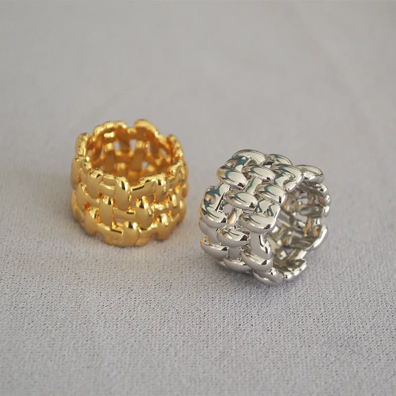 LONDANY ring creative design irregular mesh woven brass gold-plated wide version hipster ring index finger ring women
LONDANY ring creative design irregular mesh woven brass gold-plated wide version hipster ring index finger ring women