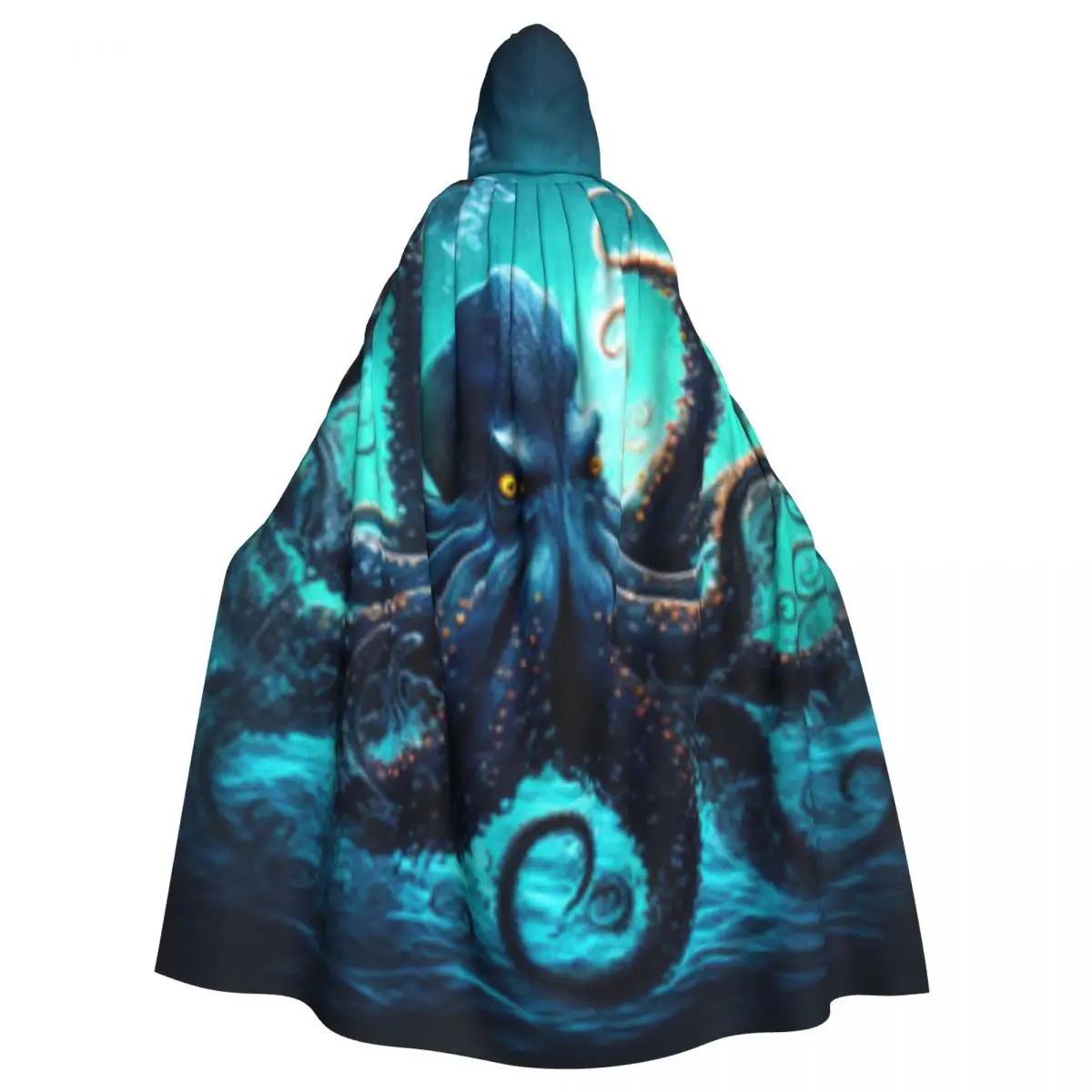 Harsh Predatory Octopus Hooded Cloak Polyester Unisex Witch Cape Costume Accessory
Harsh Predatory Octopus Hooded Cloak Polyester Unisex Witch Cape Costume Accessory