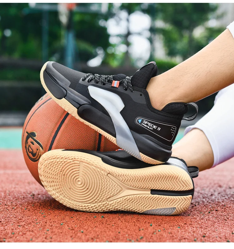 Tênis de basquete casual masculino e feminino, tênis de combate almofadado baixo, com tendência além das fronteiras, tamanho grande, novo, verão Tênis de basquete casual masculino e feminino, tênis de combate almofadado baixo, com tendência além das fronteiras, tamanho grande, novo, verão