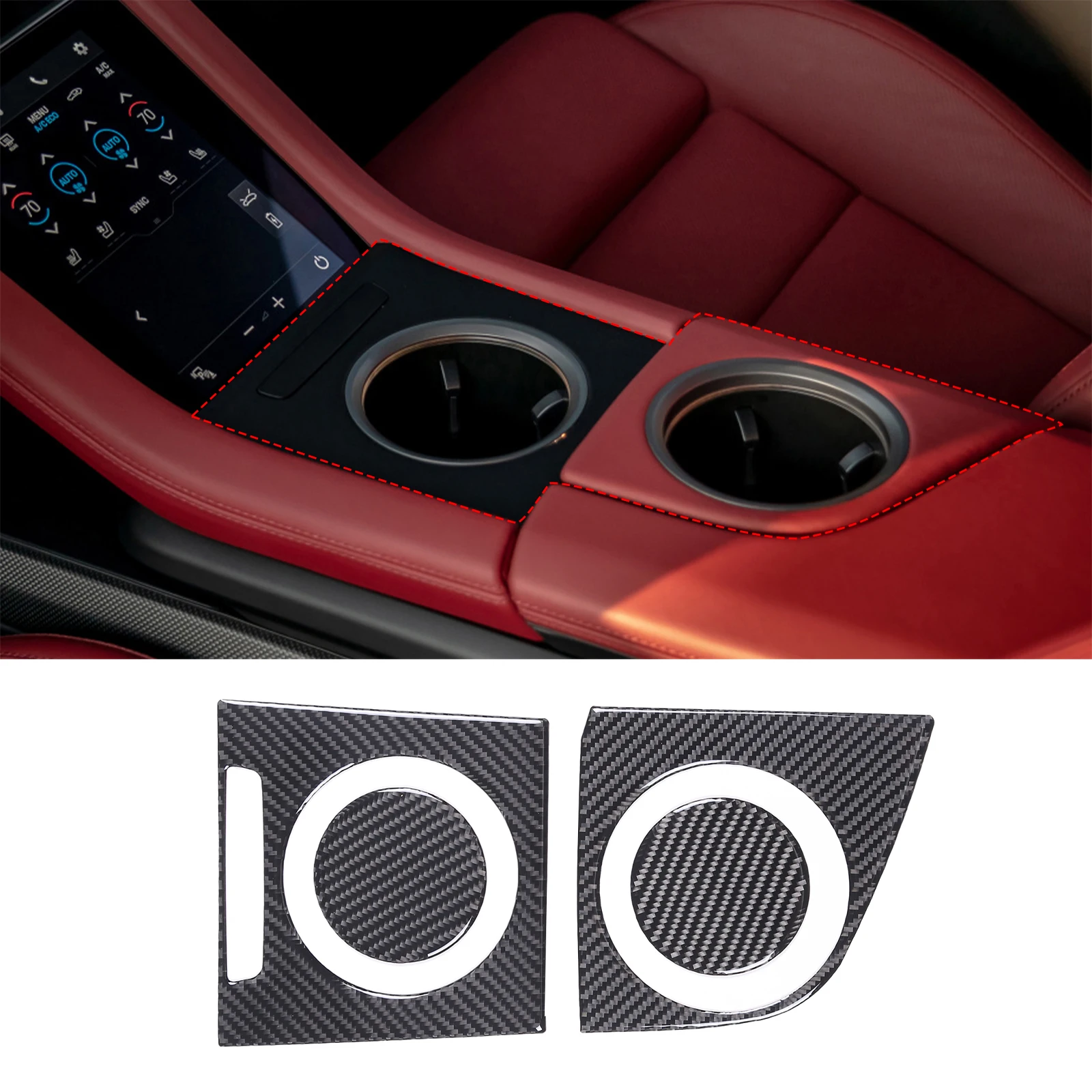 For Porsche Taycan 2019 2020 2021 2022 Soft Carbon Fiber Central Cup Holder Cover Trim Sticker Interior Car Accessories
For Porsche Taycan 2019 2020 2021 2022 Soft Carbon Fiber Central Cup Holder Cover Trim Sticker Interior Car Accessories