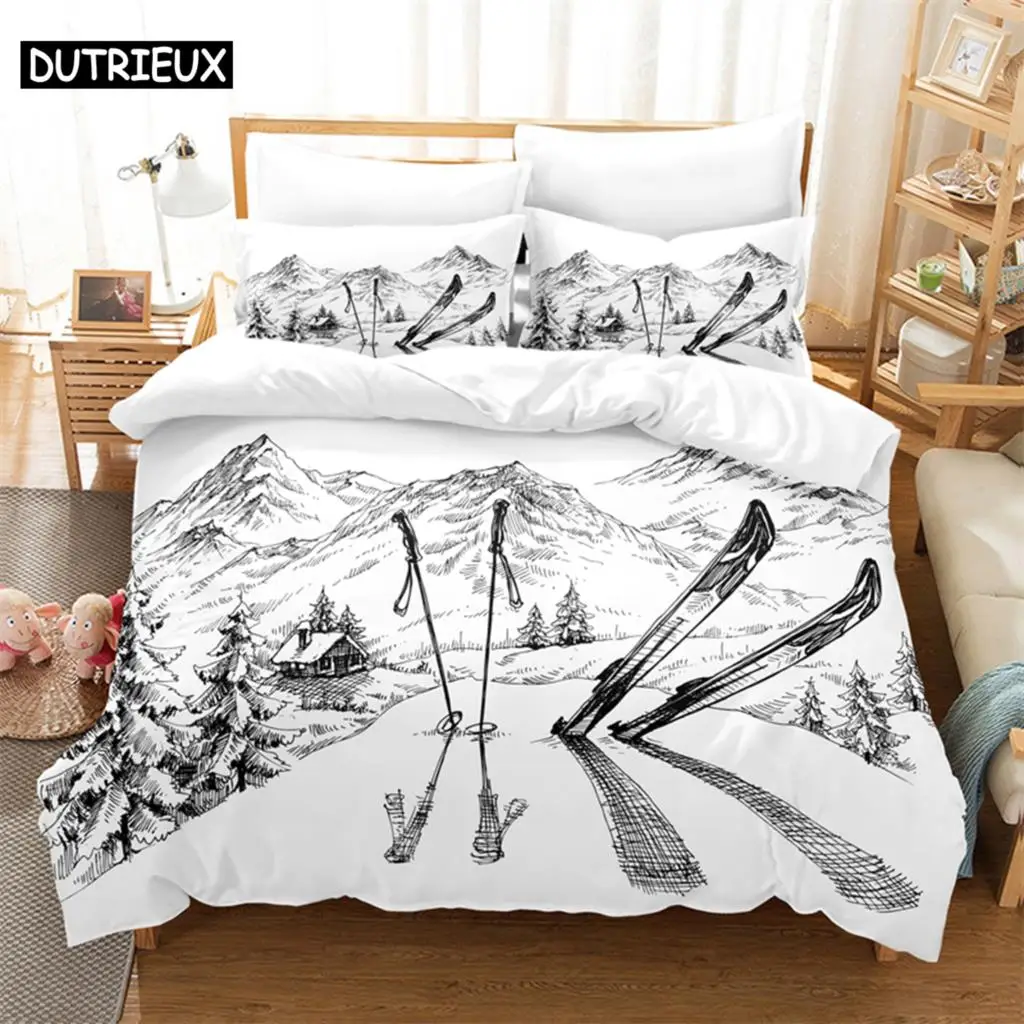Skiing Bedding Set Duvet Cover Set 3d Bedding Digital Printing Bed Linen Queen Size Bedding Set Fashion Design
Skiing Bedding Set Duvet Cover Set 3d Bedding Digital Printing Bed Linen Queen Size Bedding Set Fashion Design