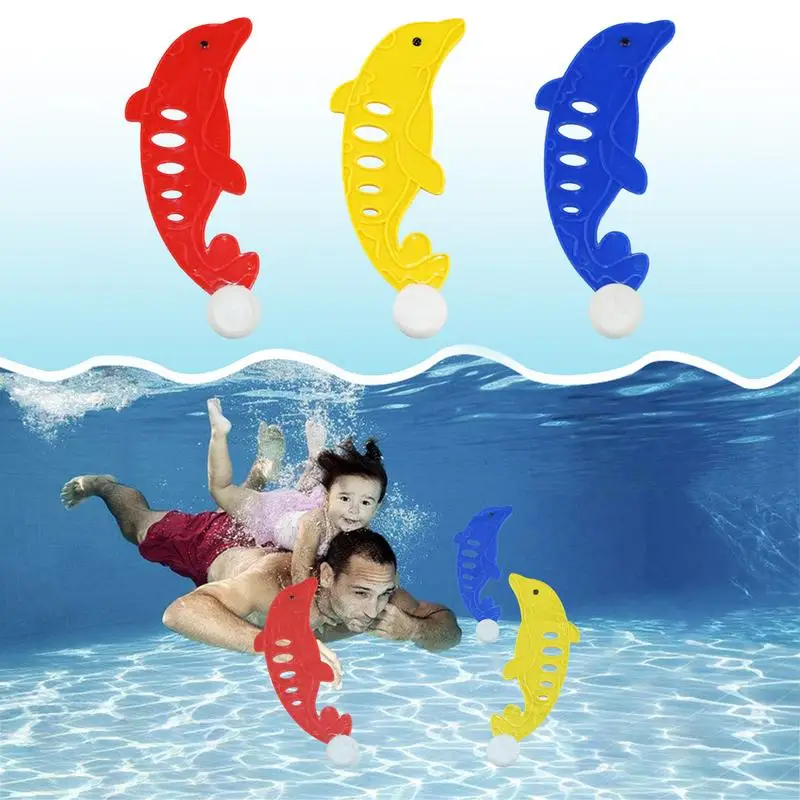 

Dive Toys for Kids Underwater Dolphin Pool Toy 3 pcs Dolphin Swim Toys Diving Toys Set for Sinking Swimming Play Boys Girls Pool