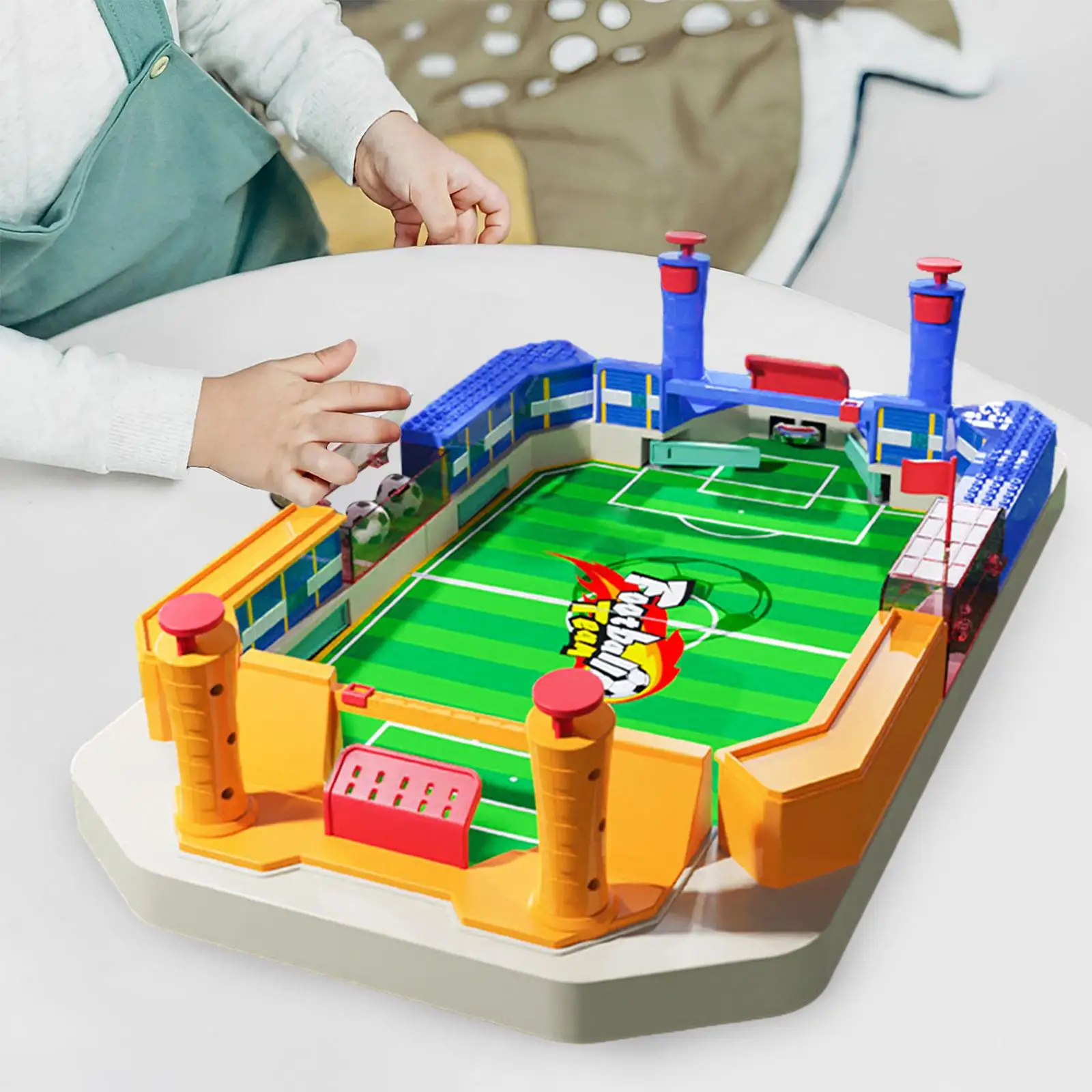 

Compact Interactive Foosball Game - Portable Tabletop Soccer Fun for All Ages