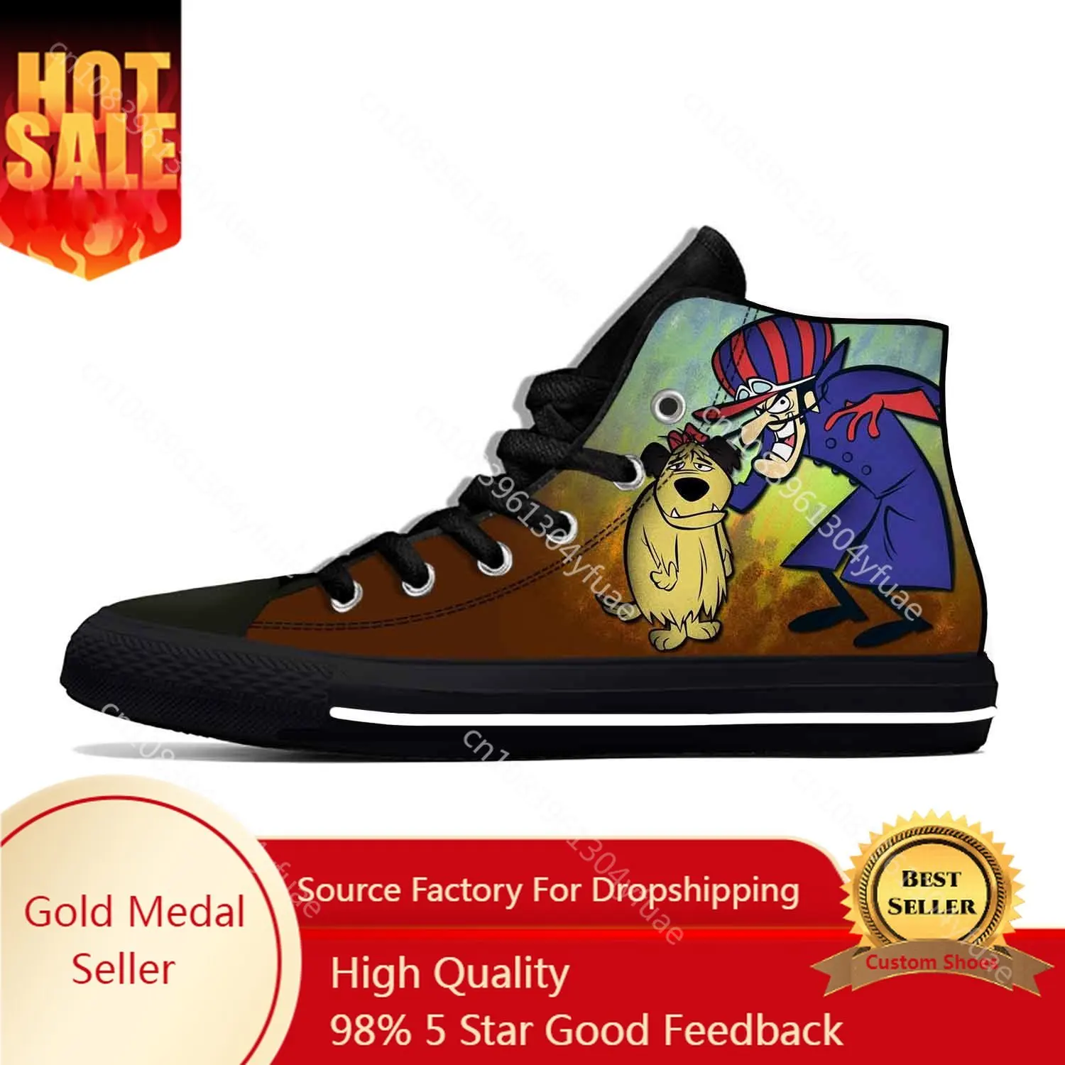 Races Anime Cartoon Wacky Muttley Dick Dastardly Casual Cloth Shoes High Top Lightweight Breathable 3D Print Men Women Sneakers
Races Anime Cartoon Wacky Muttley Dick Dastardly Casual Cloth Shoes High Top Lightweight Breathable 3D Print Men Women Sneakers