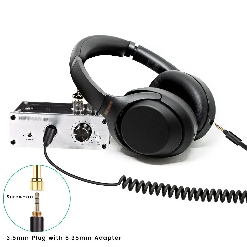 Replacement Spring Coiled 6.35mm Cable Extension Cord For Sony WH-CH700N WH-CH710N WH-CH720N MDR-ZX770BN MDR-ZX780DC Headphones Replacement Spring Coiled 6.35mm Cable Extension Cord For Sony WH-CH700N WH-CH710N WH-CH720N MDR-ZX770BN MDR-ZX780DC Headphones