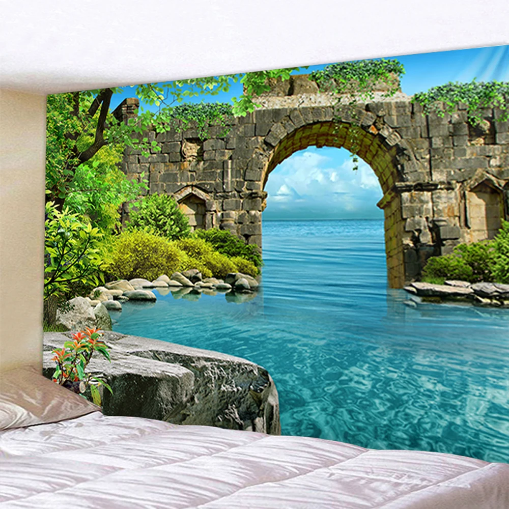 Dream Stone Arch Bridge View Wall Hanging Tapestry Art Deco Blanket Curtain Hanging at Home Bedroom Living Room Decor
Dream Stone Arch Bridge View Wall Hanging Tapestry Art Deco Blanket Curtain Hanging at Home Bedroom Living Room Decor