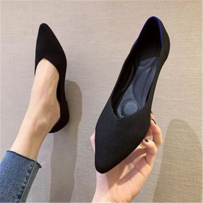 Spring and autumn flat shoes fashion leisure Women's flat shoes pointed knitting elastic comfortable boutique shoes
Spring and autumn flat shoes fashion leisure Women's flat shoes pointed knitting elastic comfortable boutique shoes