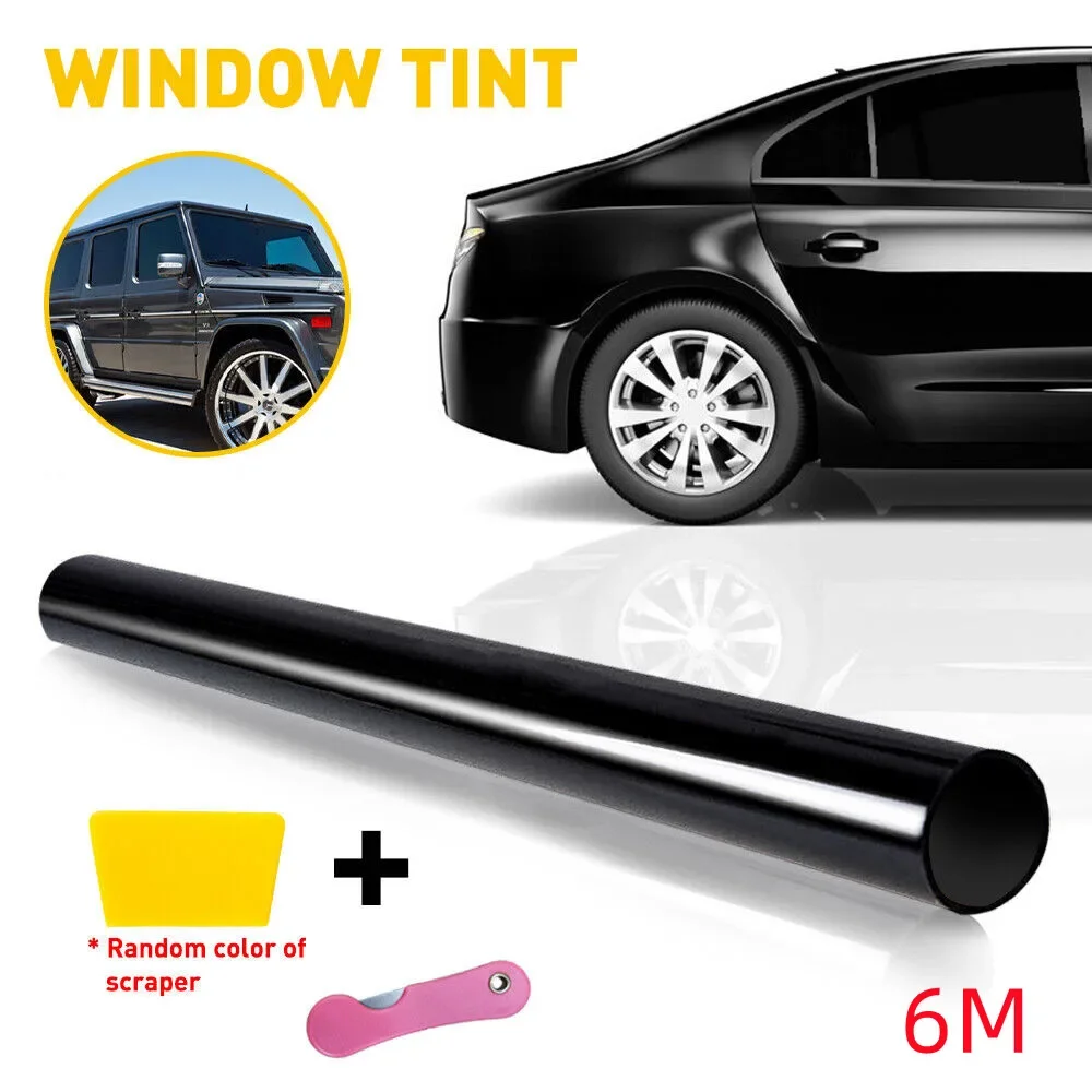 50cmX6m Uncut Roll Window Tint 1/5/15/25/35/50% Black Film Car Home Office Tinting Glass Sticker with Scraper Car Tinging Tool
50cmX6m Uncut Roll Window Tint 1/5/15/25/35/50% Black Film Car Home Office Tinting Glass Sticker with Scraper Car Tinging Tool