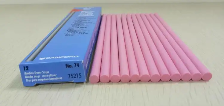 

New SANFORD Machine Eraser Strips NO.74(75215) Pink for ink testing , EF74-75215 pencil special for abrasion testing