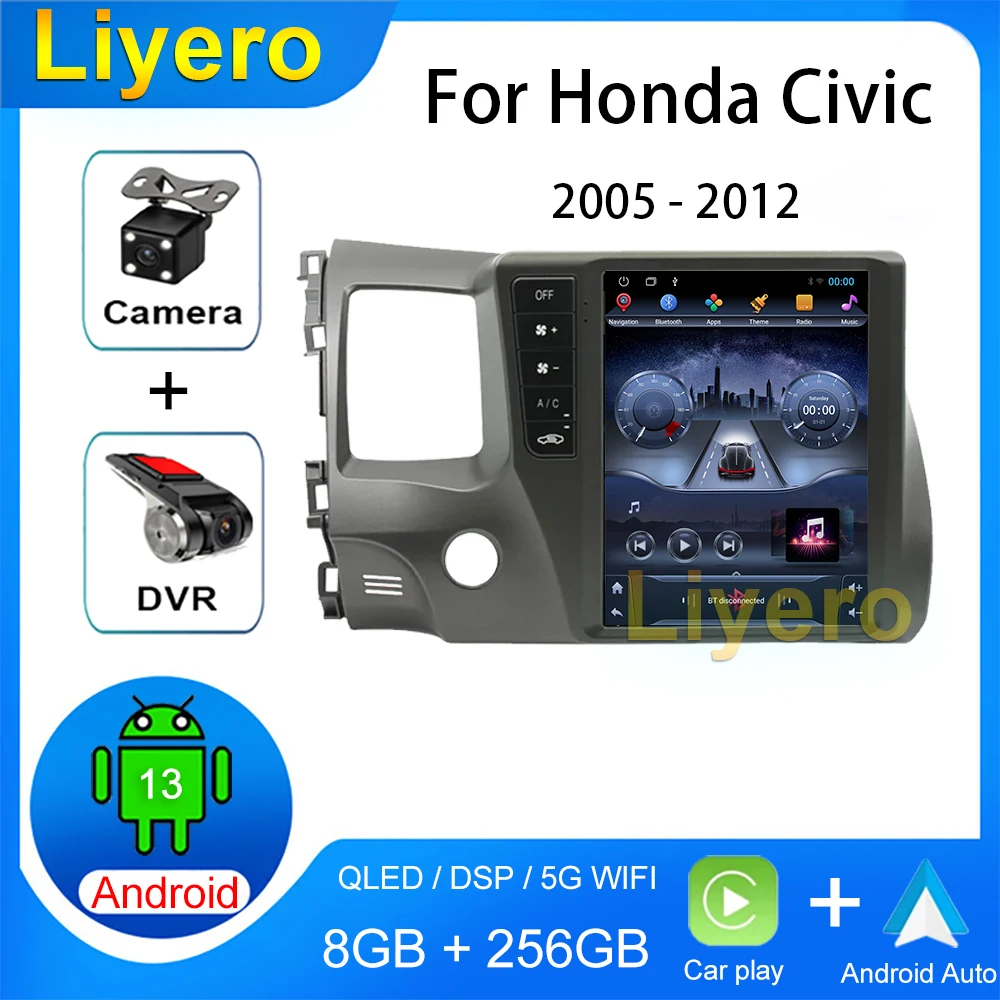 9,7 дюймовый автомобильный радиоприемник для Honda Civic 2005-2012 CarPlay Android Авто GPS Навигация DVD мультимедийный плеер стерео DSP 4G музыка WIFI
9,7 дюймовый автомобильный радиоприемник для Honda Civic 2005-2012 CarPlay Android Авто GPS Навигация DVD мультимедийный плеер стерео DSP 4G музыка WIFI