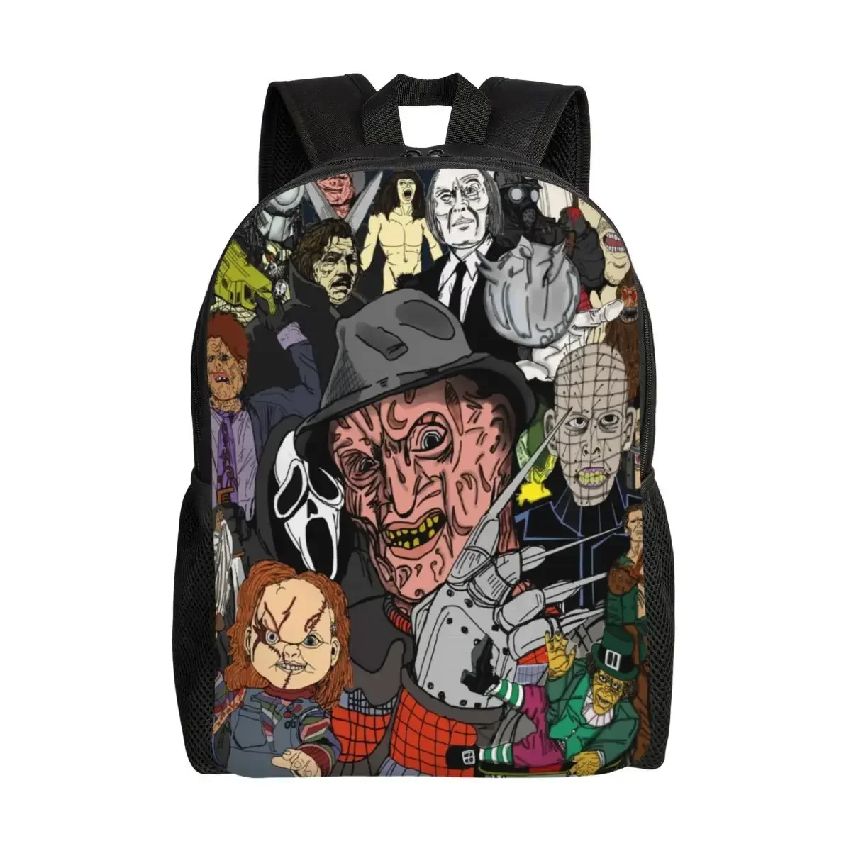 Customized Horror Movies Collage Backpack Women Men Basic Bookbag for College School Vintage Scary Film Bags
Customized Horror Movies Collage Backpack Women Men Basic Bookbag for College School Vintage Scary Film Bags
