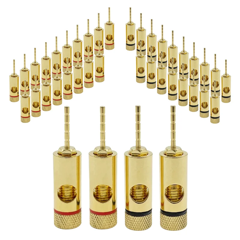 8Pcs/4Pairs 2mm Pin Banana Plug Adapter Straight Pin Banana Terminals Speaker Plugs Wiring Connector Copper Gold-Plated
8Pcs/4Pairs 2mm Pin Banana Plug Adapter Straight Pin Banana Terminals Speaker Plugs Wiring Connector Copper Gold-Plated