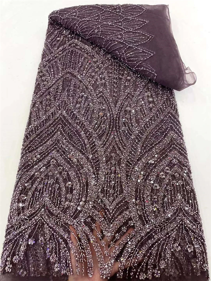 African Sequins Beaded Lace Fabric 2024 High Quality Sequence Embroidery French Nigerian Lace Fabric For Wedding Dress
African Sequins Beaded Lace Fabric 2024 High Quality Sequence Embroidery French Nigerian Lace Fabric For Wedding Dress