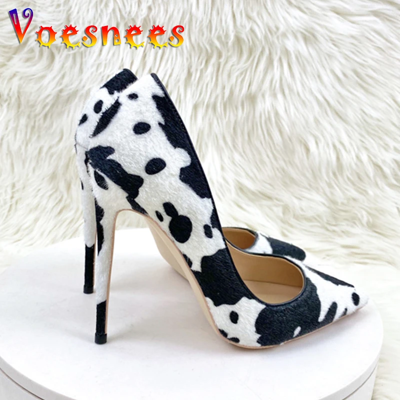 12CM Black And White Temperament High Heels Summer Sexy Color Matching Pointed Toe Single Shoes Fashion Horse Hair Women Pumps
12CM Black And White Temperament High Heels Summer Sexy Color Matching Pointed Toe Single Shoes Fashion Horse Hair Women Pumps