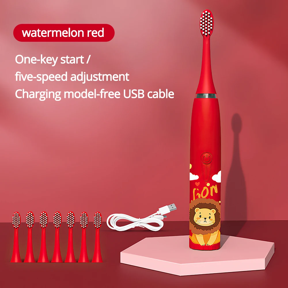 Детская звуковая электрическая зубная щетка с мультяшным рисунком для детей со сменной головкой зубной щетки ультра звуковая зубная щетка 
Детская звуковая электрическая зубная щетка с мультяшным рисунком для детей со сменной головкой зубной щетки ультра звуковая зубная щетка