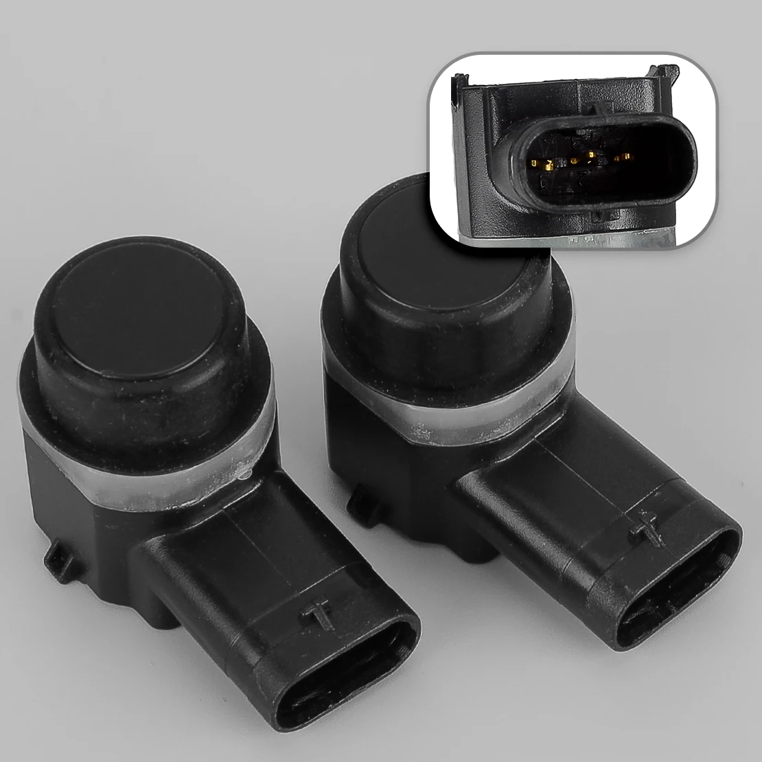 BJ32-15K859-AA LR024299 2Pcs Bumper Parking Assist Reverse Sensors Fit for Land Rover Range Rover Evoque Sport 2014 Black
BJ32-15K859-AA LR024299 2Pcs Bumper Parking Assist Reverse Sensors Fit for Land Rover Range Rover Evoque Sport 2014 Black