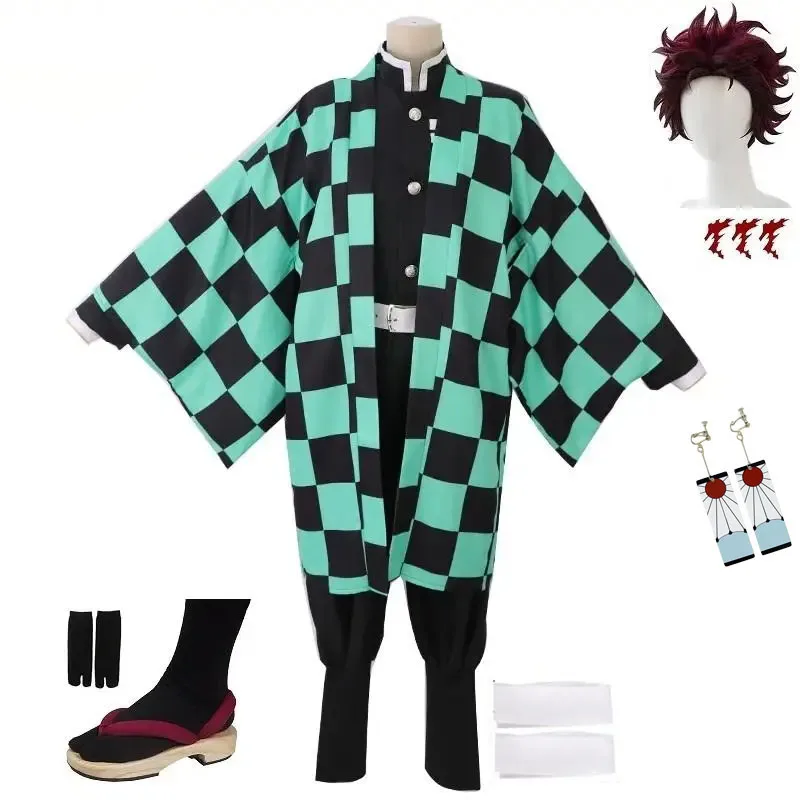 Adult / Kids Kamado Tanjirou Cosplay Costume Wig Shoes Kimono Green Cloak Earrings Tattoo Stickers
Adult / Kids Kamado Tanjirou Cosplay Costume Wig Shoes Kimono Green Cloak Earrings Tattoo Stickers