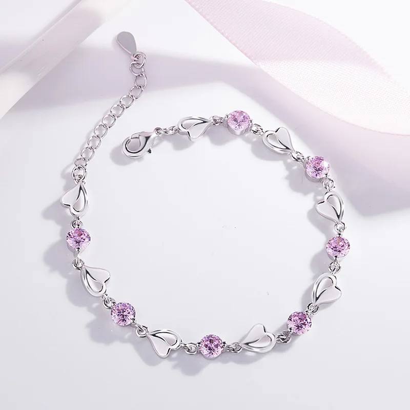 DIWENFU S925 Sterling Silver 16-19cm Pink Sapphire Bracelet for Women Bohemia Party Silver Bracelet 925 Pulseira Feminina Topaz
DIWENFU S925 Sterling Silver 16-19cm Pink Sapphire Bracelet for Women Bohemia Party Silver Bracelet 925 Pulseira Feminina Topaz