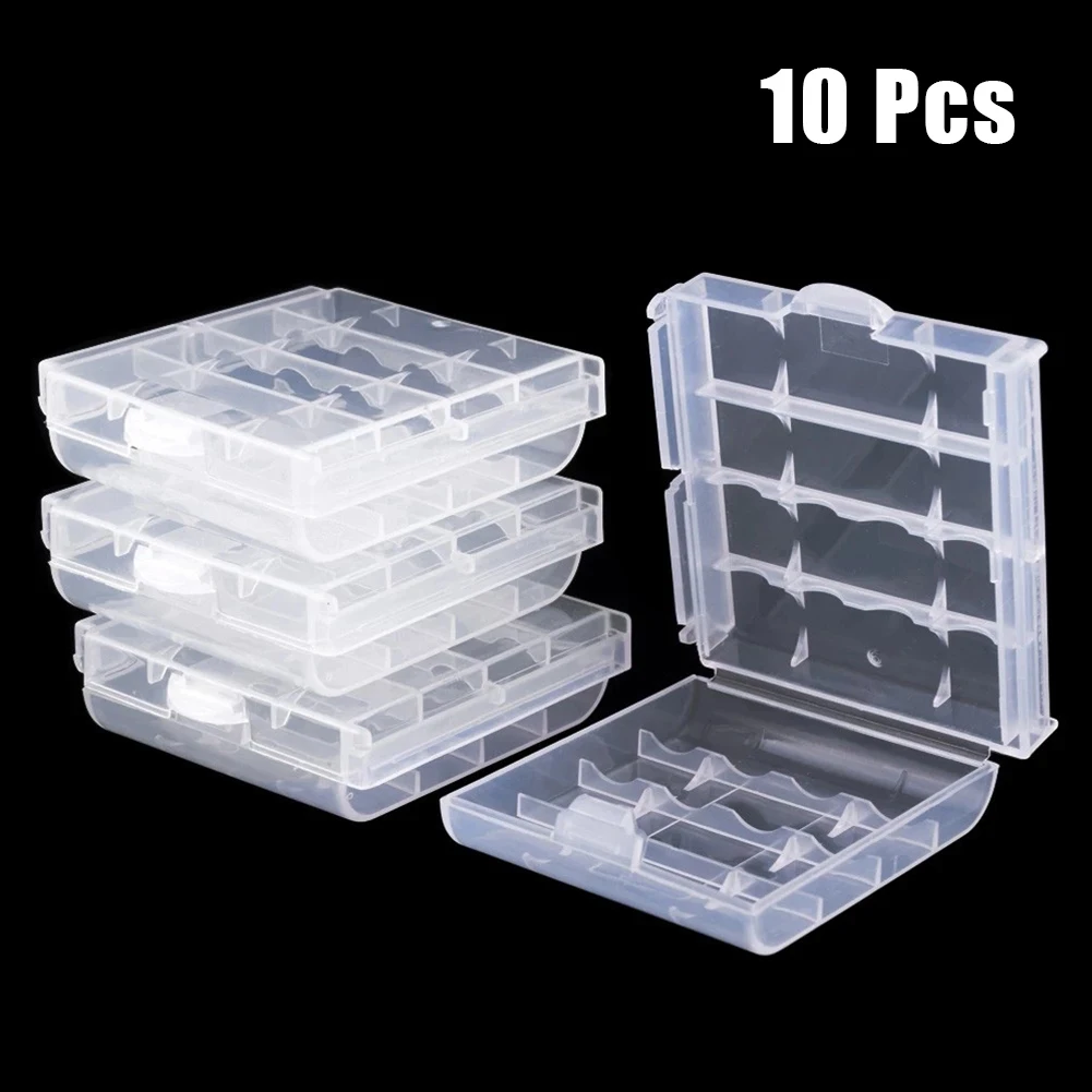 10PCS Transparent White Plastic Battery Storage Box Hard Container Holder Case For AAA/AA Battery Organizer Accessories
10PCS Transparent White Plastic Battery Storage Box Hard Container Holder Case For AAA/AA Battery Organizer Accessories