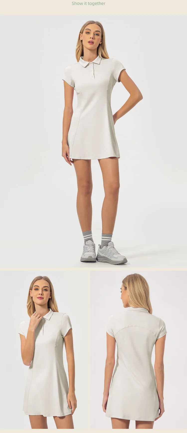 Slim Fit Women Polo Golf Tennis Dress Short Sleeve Breathable Quick-drying Workout Athletic Dresses without built in Shorts Slim Fit Women Polo Golf Tennis Dress Short Sleeve Breathable Quick-drying Workout Athletic Dresses without built in Shorts