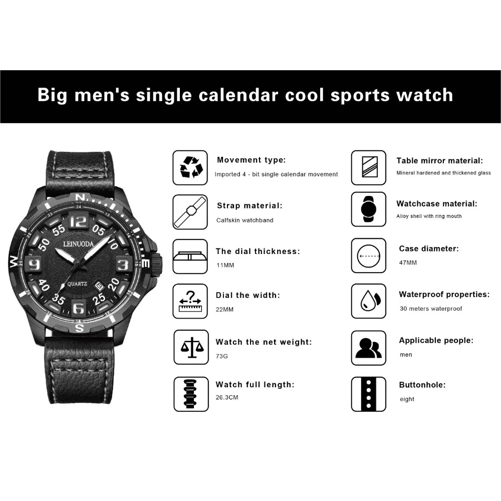 

Luxury Men's Watch Digital Men Military Watch 30m Waterproof Wristwatch Quartz Clock Sport Watch International Grade Brands