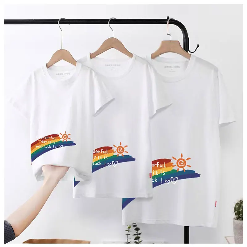 11 Colors Cotton Summer Family Matching Outfits Casual T-Shirts Husband And Wife Matching Outfits Big Sister Little Sister Tops
11 Colors Cotton Summer Family Matching Outfits Casual T-Shirts Husband And Wife Matching Outfits Big Sister Little Sister Tops