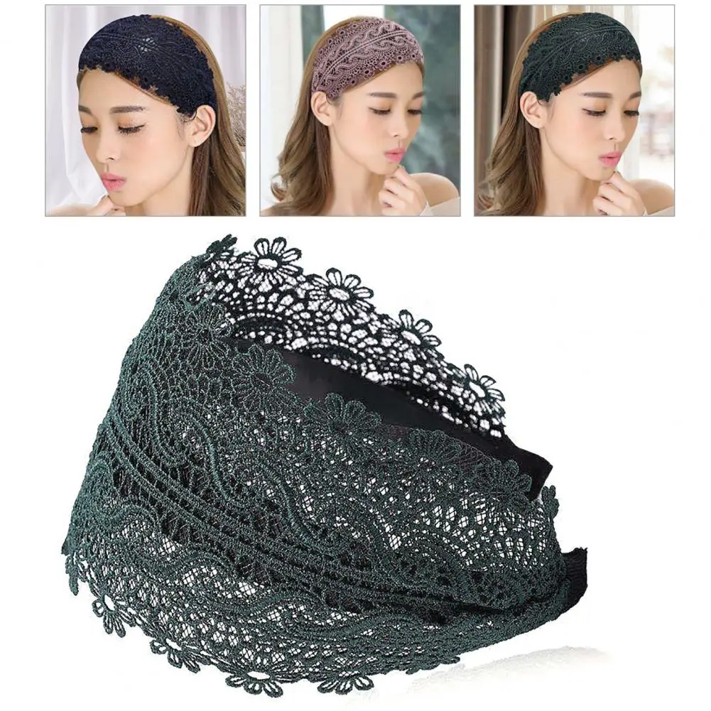 Elegant Hair Hoop Hollow Out High Elasticity Lace Wide Band Solid Color Durable Fabric Covered Hair Band Female Headwear 머리띠
Elegant Hair Hoop Hollow Out High Elasticity Lace Wide Band Solid Color Durable Fabric Covered Hair Band Female Headwear 머리띠