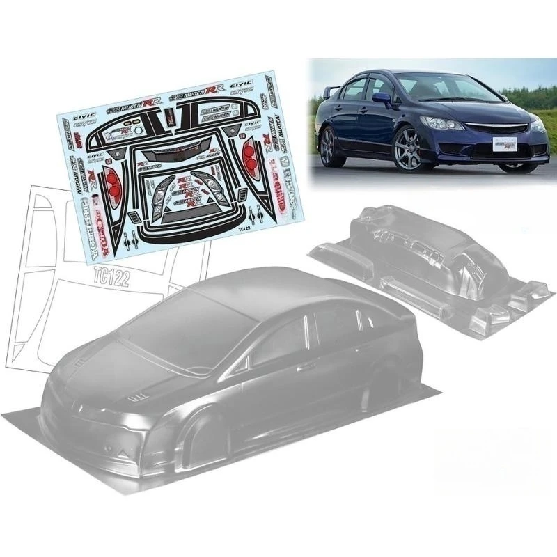 TeamC Bodies 190mm Bodywork 1/10 Honda Civic FD2 Clear PC Body Shell W/Rear Wing ,Light Buckles for Rc Drift Car Tamiya Kyosho
TeamC Bodies 190mm Bodywork 1/10 Honda Civic FD2 Clear PC Body Shell W/Rear Wing ,Light Buckles for Rc Drift Car Tamiya Kyosho