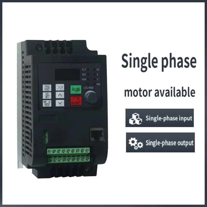 VFD AT2 Single-Phase 220V In and Single Phase Out frequency converter for Single-Phase Motor
VFD AT2 Single-Phase 220V In and Single Phase Out frequency converter for Single-Phase Motor