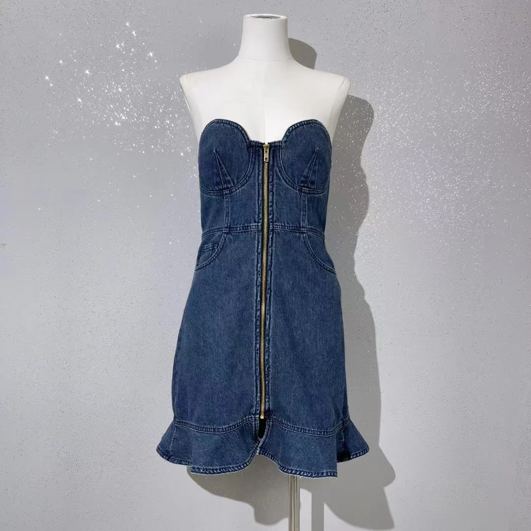 Fyion High Quality 2023 Summer Women Fashion Runway Top Holiday Mini Denim Dress Ladies Slim Hot Sale Ruffles Dresses
Fyion High Quality 2023 Summer Women Fashion Runway Top Holiday Mini Denim Dress Ladies Slim Hot Sale Ruffles Dresses