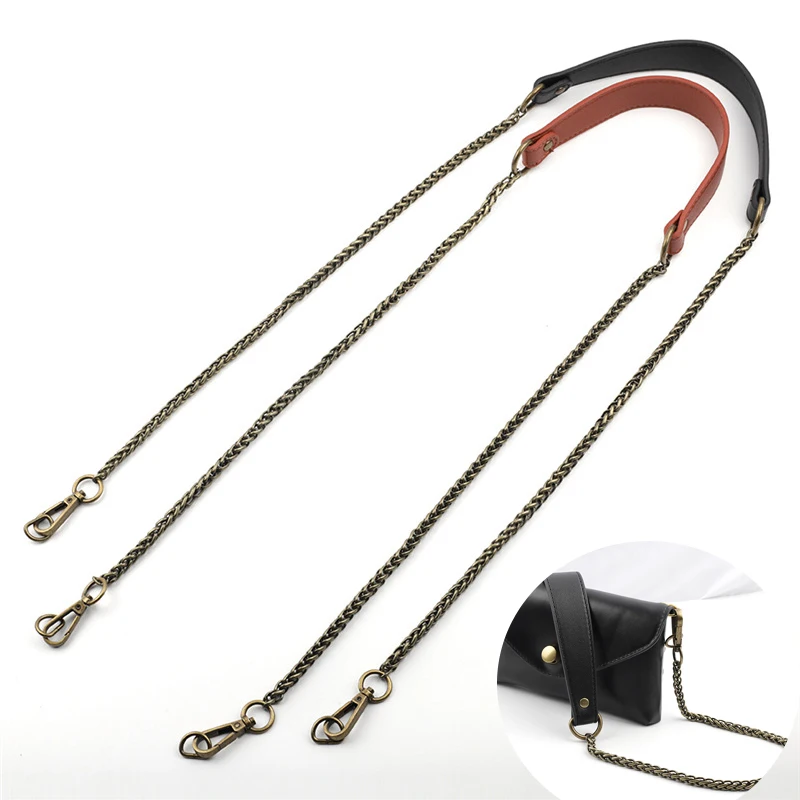 116cm Handbag Metal Chain PU Leather Bag Strap DIY Replacement Bag Chain For Purse Shoulder Bag Handles Handbag Accessories
116cm Handbag Metal Chain PU Leather Bag Strap DIY Replacement Bag Chain For Purse Shoulder Bag Handles Handbag Accessories