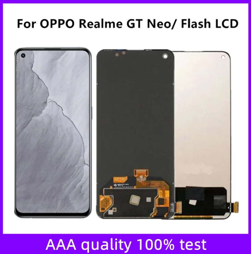 

AMOLED/TFT 6.43 inch for OPPO Realme GT Neo/Flash 5G LCD screen touch screen digital converter assembly replacement RMX3031 LCD