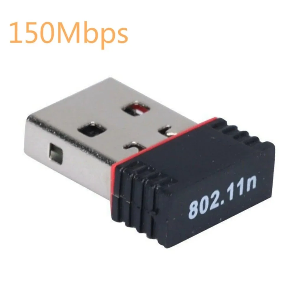 

Mini USB Network Card Wireless WiFi Adapter Dongle USB2.0 2.4G 150Mbps 802.11b/g/nAX RTL8188 LAN INTERNAL Antenna For PC Desktop