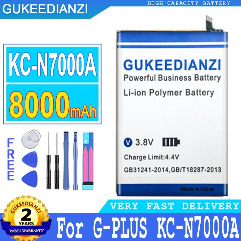 Аккумулятор GUKEEDIANZI для G-PLUS GPLUS KC-N7000A, аккумулятор большой мощности, 8000 мАч, мобильный телефон
Аккумулятор GUKEEDIANZI для G-PLUS GPLUS KC-N7000A, аккумулятор большой мощности, 8000 мАч, мобильный телефон