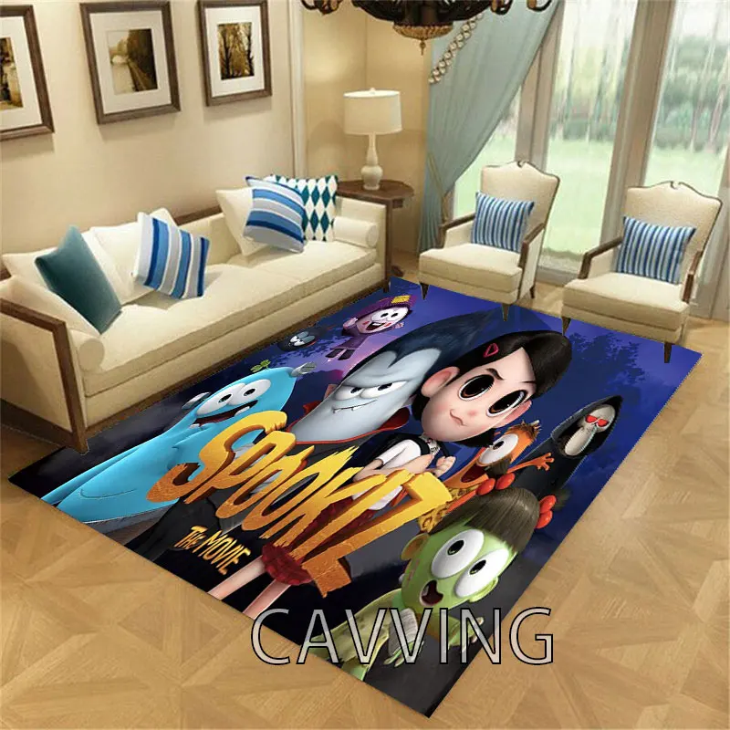 

Onekiz The Spookiz Show 3D Printed Carpet Flannel Rugs Anti-slip Large Rug Home Decoration for Living Room Bedroom Carpets