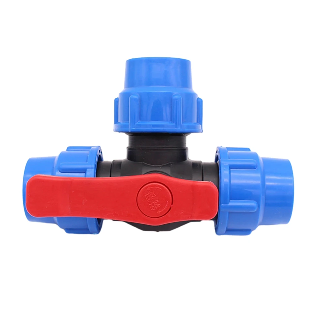 

20/25/32/40/50mm PVC PE Tube Tap Water Splitter Plastic Quick Valve Connector Garden Farm Irrigation Water Pipe Fittings