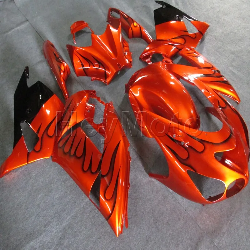 

injection Fairings kit for ZX14R 2012 2013 2014 2015 2016 orange ZX-14R 12 16 ABS plastic Fairings kit