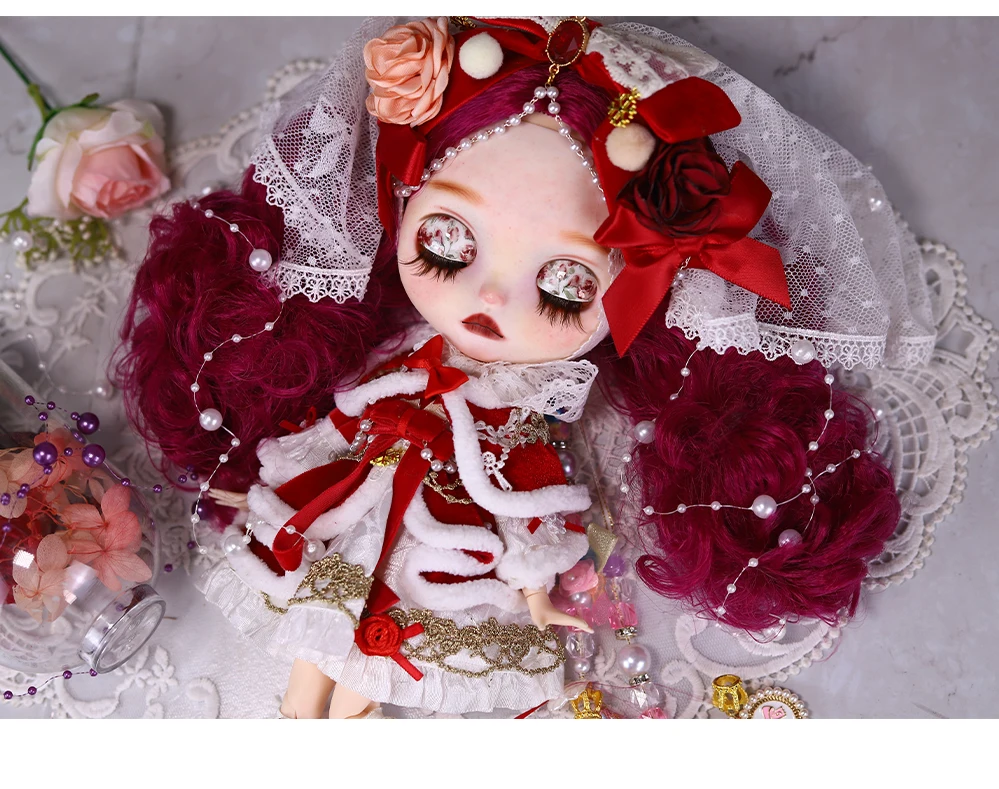 Lucia – Premium Custom Neo Blythe Doll with Purple Hair, White Skin & Matte Cute Face 10 Lucia – Premium Custom Neo Blythe Doll with Purple Hair, White Skin & Matte Cute Face 10