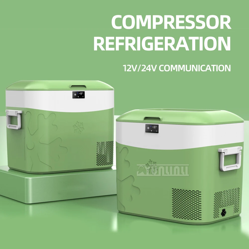 

18L/22L Mini Refrigerator Fridges Car refrigerator 12/24V Drinks Cooler compressor refrigeration