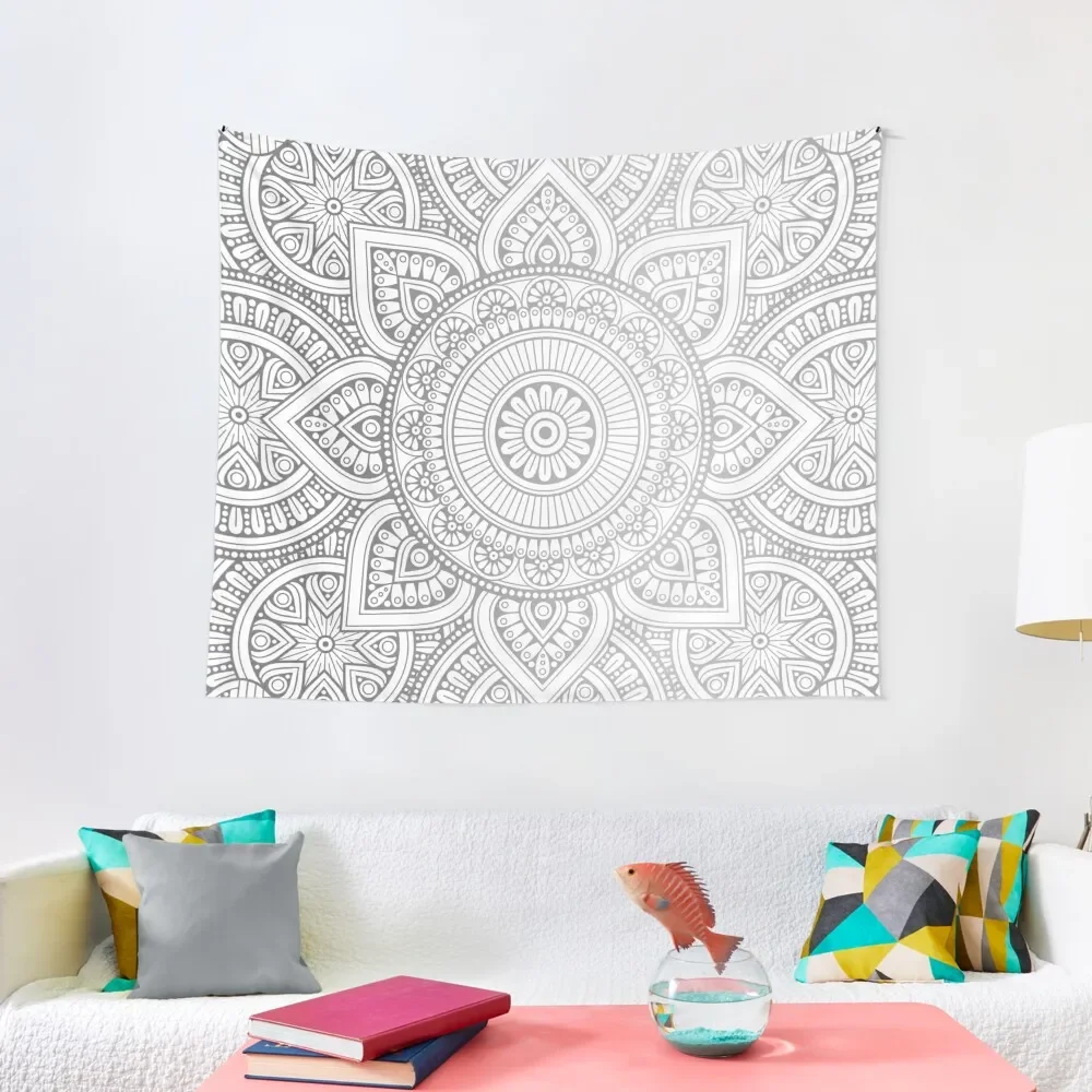 Silver Mandala Pattern Illustration Tapestry Room Decor House Decorations Room Aesthetic Decor Decoration Bedroom Tapestry
Silver Mandala Pattern Illustration Tapestry Room Decor House Decorations Room Aesthetic Decor Decoration Bedroom Tapestry